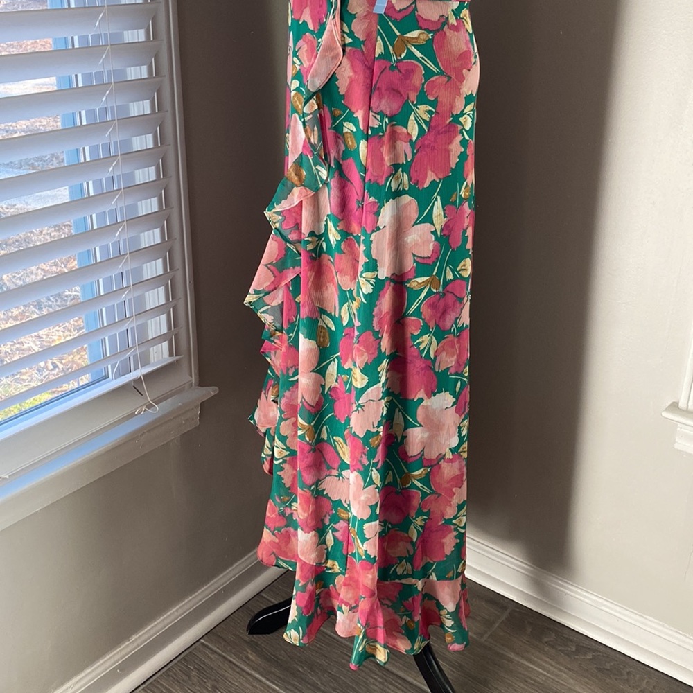 London Times Floral Ruffle Maxi - Picture 8 of 12